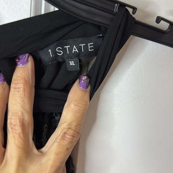 1. State Black Sequin Top - Picture 3 of 4